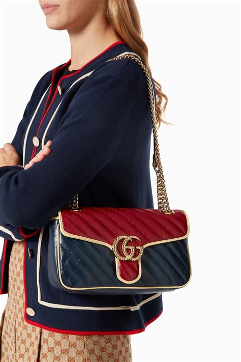 gucci marmont small shoulder bag red|gg marmont matelassé shoulder bag.